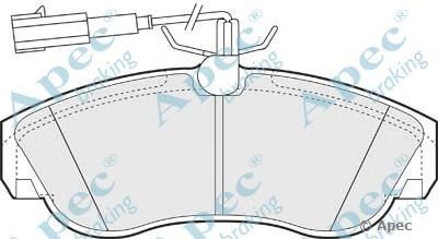 APEC BRAKING pad1206 -  Комплект тормозных колодок, дисковый тормоз